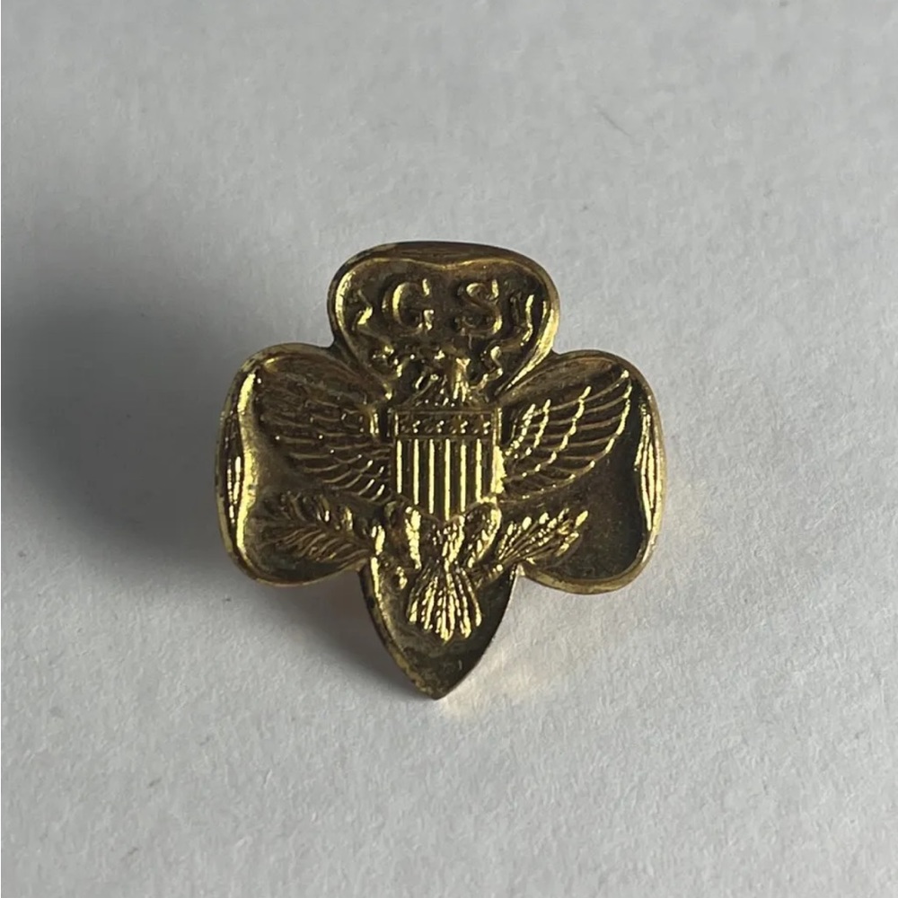 Vintage Girl Scouts of America Eagle GS Lapel Pin